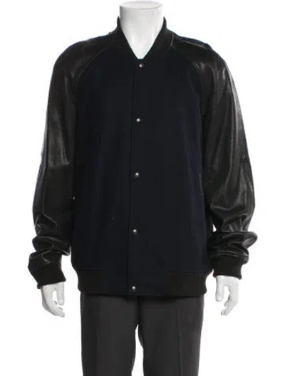 Pre-owned Vince Wool Bomber Jacket In Black