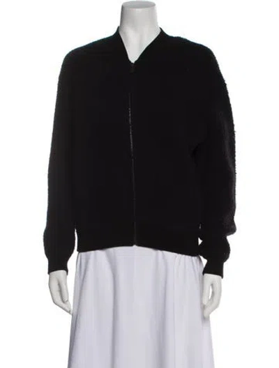 Pre-owned Vince Wool Bomber Jacket In Black