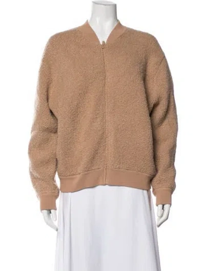 Pre-owned Vince Wool Bomber Jacket In Brown