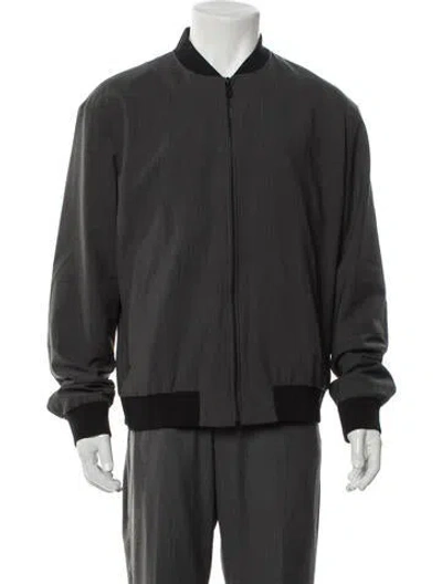 Pre-owned Vince Wool Bomber Jacket In Gray