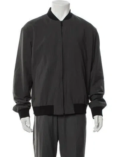 Pre-owned Vince Wool Bomber Jacket In Gray