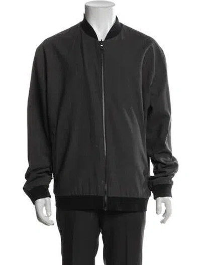 Pre-owned Vince Wool Bomber Jacket In Grey