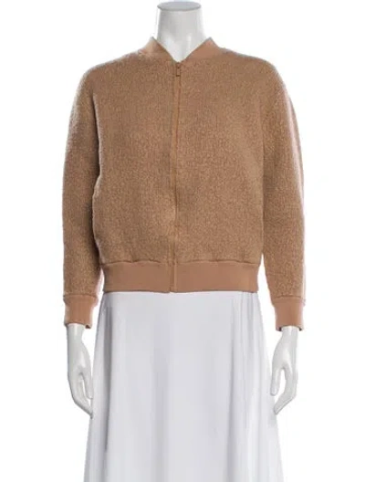 Pre-owned Vince Wool Bomber Jacket In Neutral