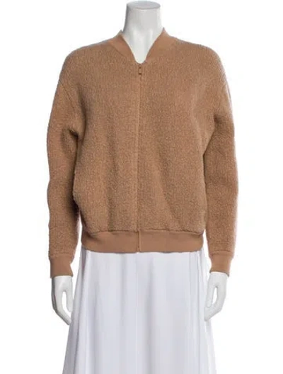 Pre-owned Vince Wool Bomber Jacket In Neutral
