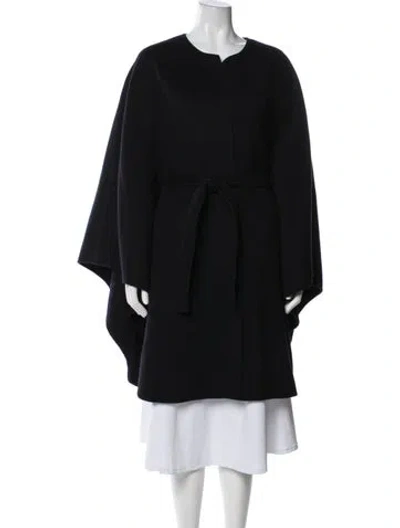 Pre-owned Vince Wool Cape In Black