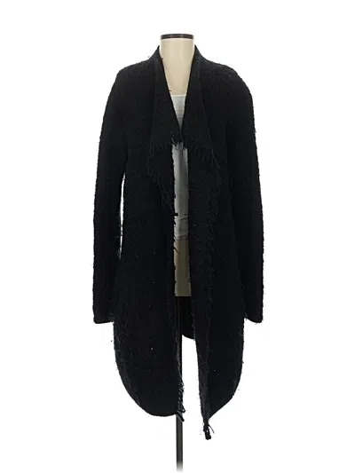 Pre-owned Vince Wool Cardigan Sweater In Black