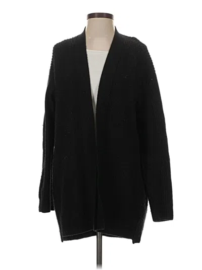 Pre-owned Vince Wool Cardigan Sweater In Black