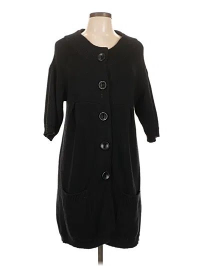 Pre-owned Vince Wool Cardigan Sweater In Black
