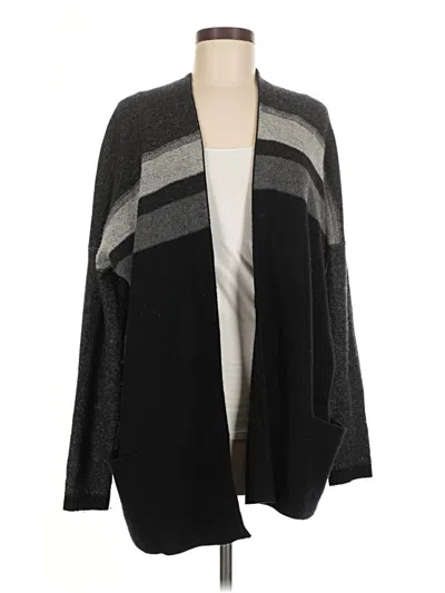 Pre-owned Vince Wool Cardigan Sweater In Black
