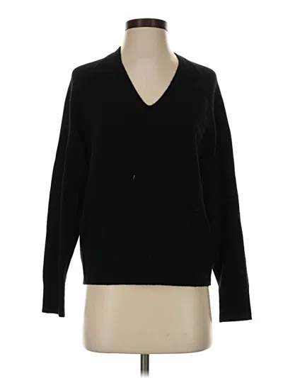 Pre-owned Vince Wool Cardigan Sweater In Black
