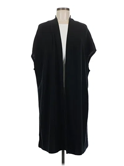 Pre-owned Vince Wool Cardigan Sweater In Black