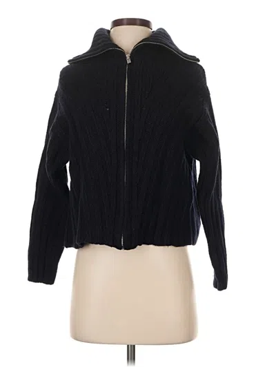 Pre-owned Vince Wool Cardigan Sweater In Black