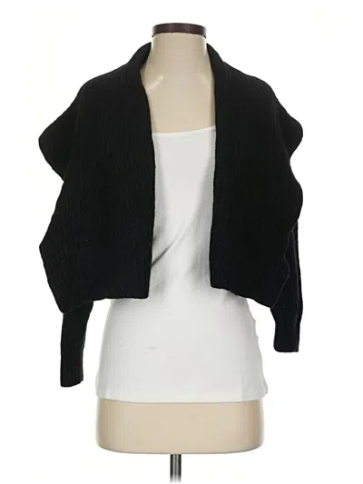 Pre-owned Vince Wool Cardigan Sweater In Black