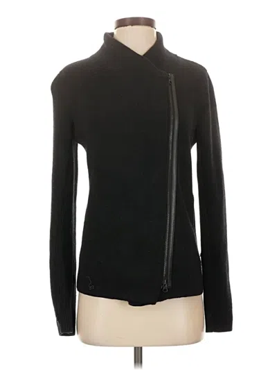 Pre-owned Vince Wool Cardigan Sweater In Black