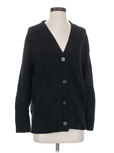 Pre-owned Vince Wool Cardigan Sweater In Black