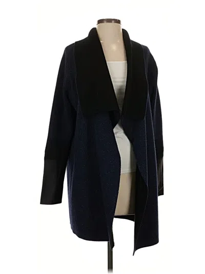 Pre-owned Vince Wool Cardigan Sweater In Blue
