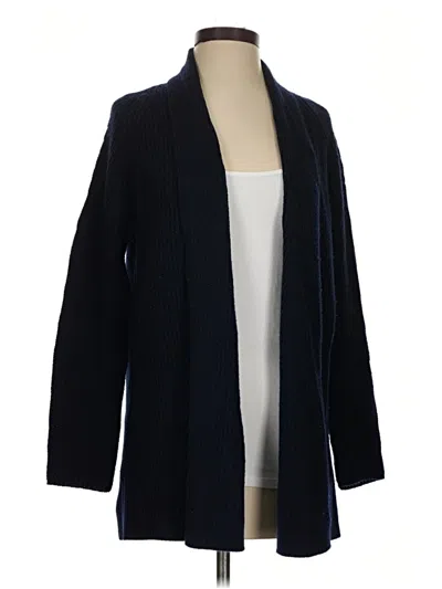 Pre-owned Vince Wool Cardigan Sweater In Blue