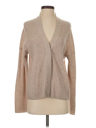 Pre-owned Vince Wool Cardigan Sweater In Brown
