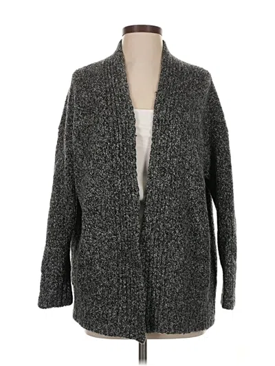Pre-owned Vince Wool Cardigan Sweater In Gray