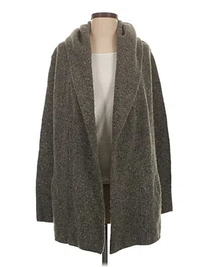 Pre-owned Vince Wool Cardigan Sweater In Gray