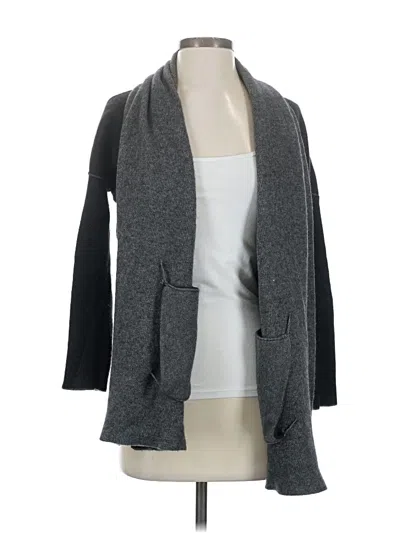 Pre-owned Vince Wool Cardigan Sweater In Gray
