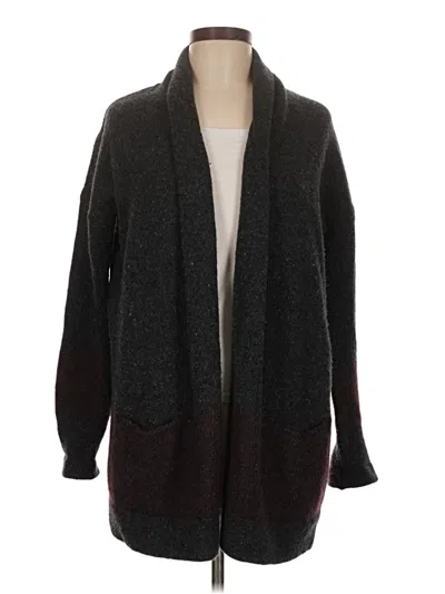 Pre-owned Vince Wool Cardigan Sweater In Gray