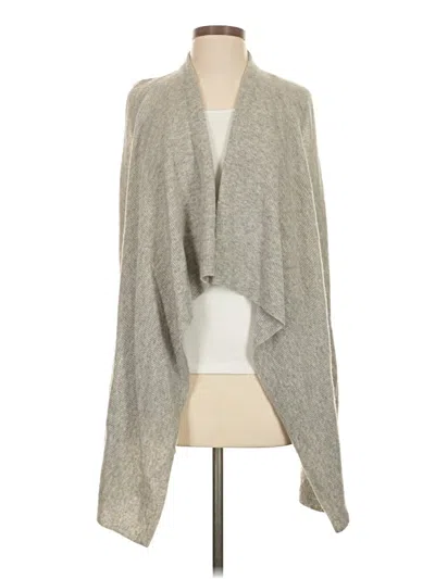 Pre-owned Vince Wool Cardigan Sweater In Gray