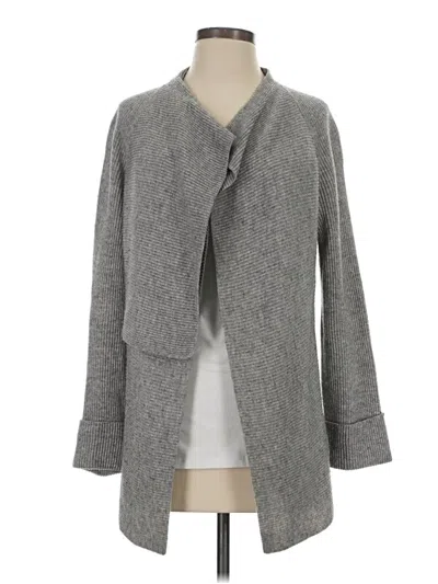 Pre-owned Vince Wool Cardigan Sweater In Gray
