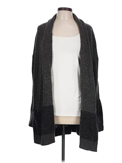 Pre-owned Vince Wool Cardigan Sweater In Gray