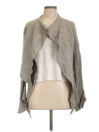 Pre-owned Vince Wool Cardigan Sweater In Gray