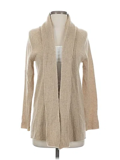 Pre-owned Vince Wool Cardigan Sweater In Tan