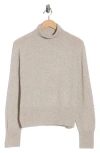Vince Wool Cashmere Blend Turtleneck In Brown