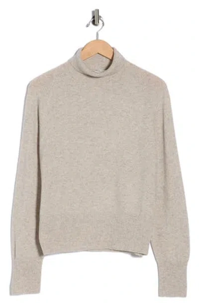 Vince Wool Cashmere Blend Turtleneck In Brown