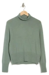Vince Wool Cashmere Blend Turtleneck In Ice Green