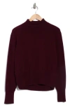 Vince Wool Cashmere Blend Turtleneck In Burgundy
