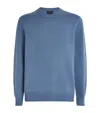 Vince Wool-cashmere Sweater In Blue