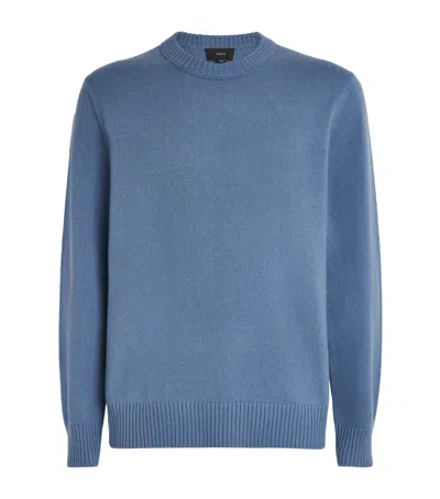 Vince Wool-cashmere Sweater In Blue