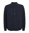 Vince Contour Hem Sweater Shirt Coastal In Blue