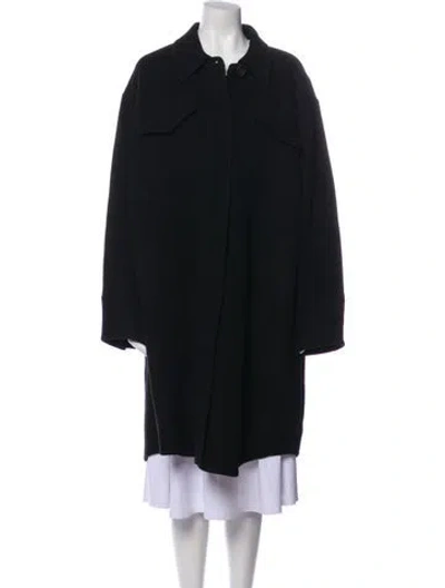 Pre-owned Vince Wool Coat In Black