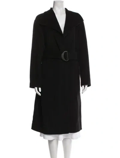 Pre-owned Vince Wool Coat In Black