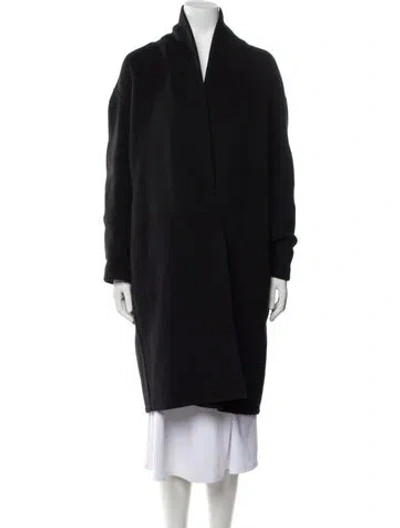 Pre-owned Vince Wool Coat In Black