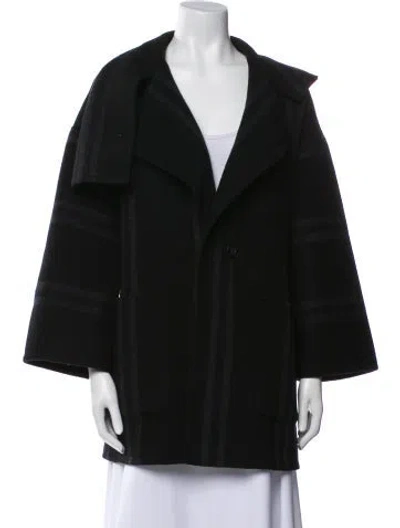 Pre-owned Vince Wool Coat In Black