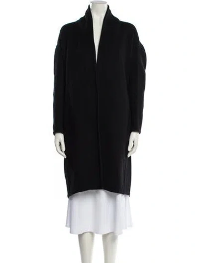 Pre-owned Vince Wool Coat In Black