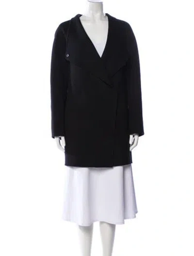 Pre-owned Vince Wool Coat In Black