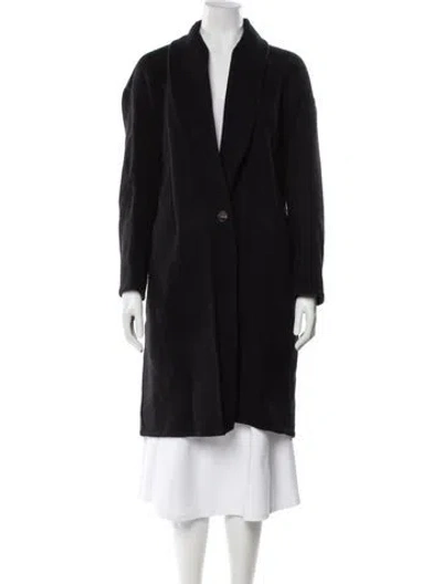 Pre-owned Vince Wool Coat In Black
