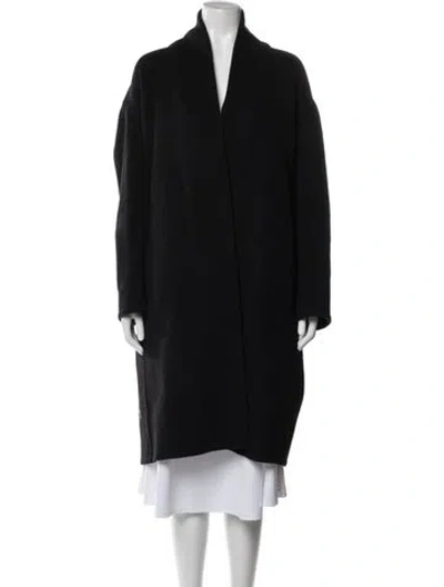Pre-owned Vince Wool Coat In Black