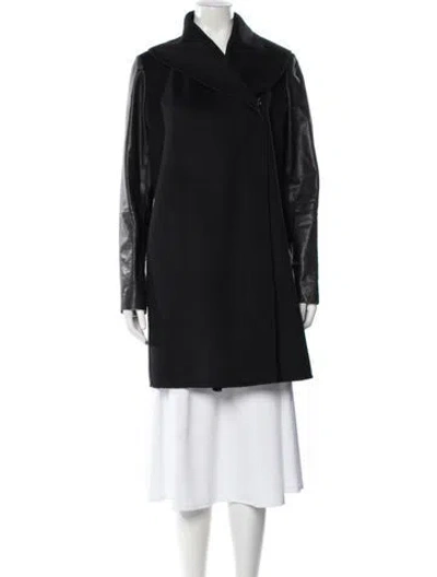 Pre-owned Vince Wool Coat In Black