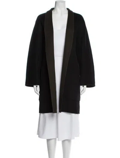 Pre-owned Vince Wool Coat In Black