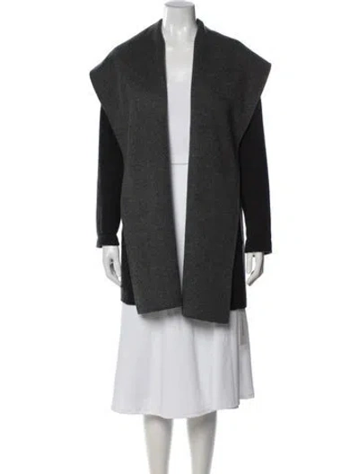 Pre-owned Vince Wool Coat In Black