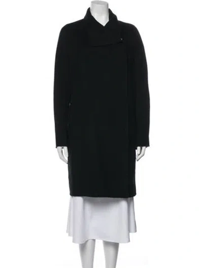Pre-owned Vince Wool Coat In Black